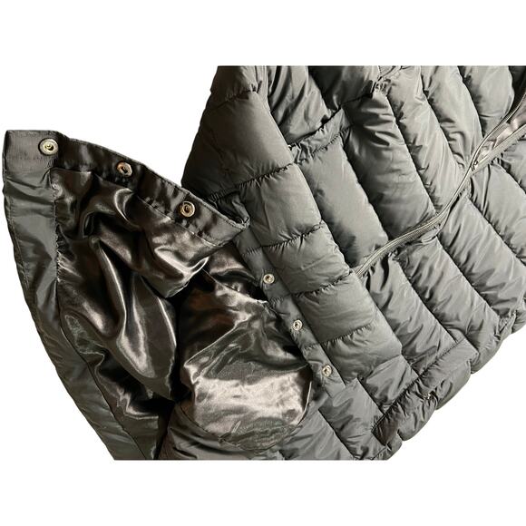COPY - QVC Susan Graver Regular Water Resistant Quilted Coat with Hood NWT BLAC… - Picture 6 of 7